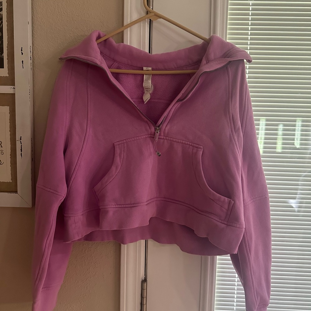 Lululemon Athletica Lavender Half-Zip Sweatshirt